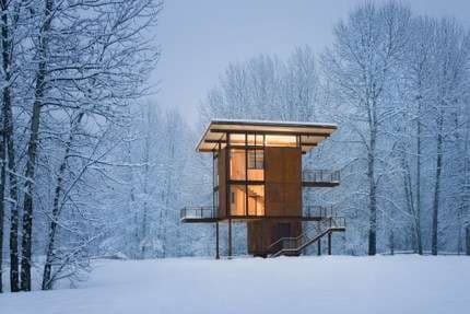 Luxury Steel Box Home on Stilts