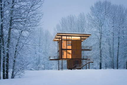 Luxury Steel Box Home on Stilts