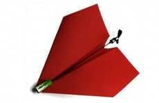 Self-Propelling Paper Planes