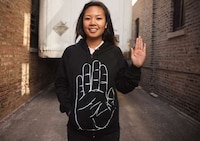 Trekkie-Hand Hipster Hoodies Image 2