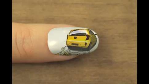 Animated Automobile Nail Art
