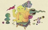 Pipe-Smoking Monster Illustrations Image 3