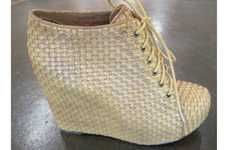 Basket-Weaved Footwear