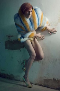 Oversized Colorful Fur Fashion Image 3