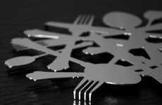 Compressed Cutlery Coasters