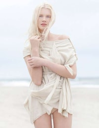 Blonde Bombshell Beach Shoots Image 4