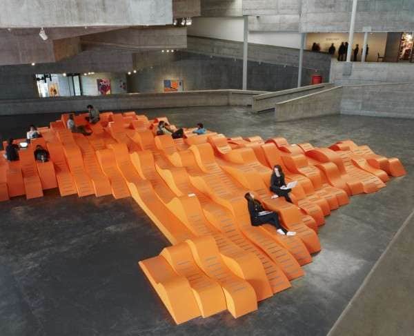 Bright Undulating Benches