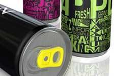Neon Beverage Cans