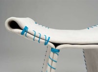 Faux Fabric Stools Image 3