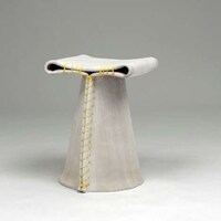 Faux Fabric Stools Image 8