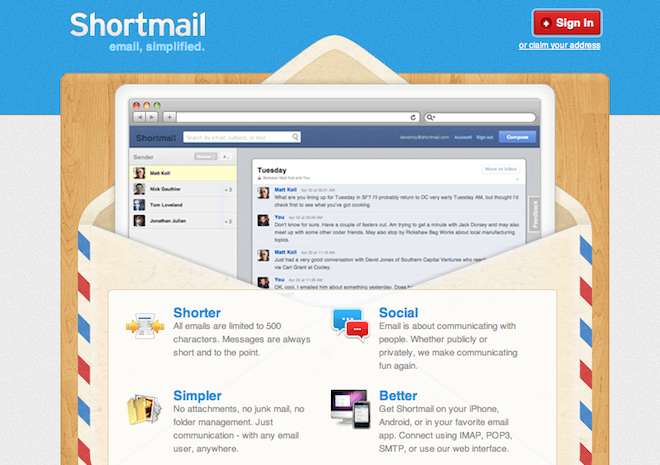 Word-Reducing Email Services