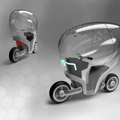 Glass-Encased Scooters