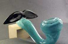 Hairy Blown Glassware