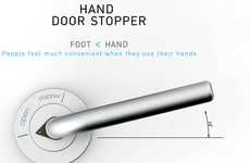 Handle-Activated Doorstops