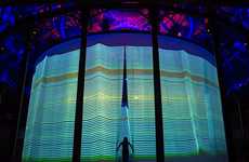 Multimedia Drapery Installations
