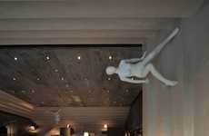 Cascading Ceiling Displays