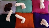 Crocheted Phallic Pillows Image 3