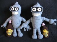 Crochet Beer-Chugging Robots Image 3
