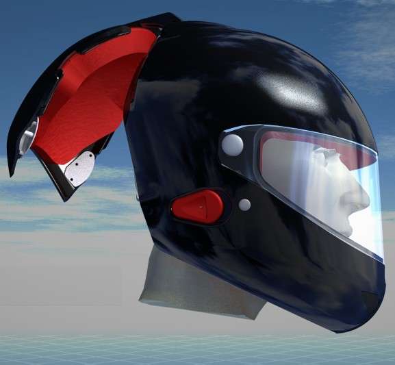 Futuristic Sport Headgear
