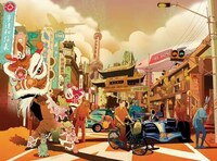 Lush Cartoon Cityscapes Image 7
