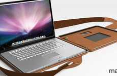 Slim Leather Tech Bags