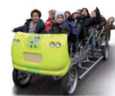 Pedal-Powered School Buses