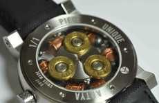 Bullet-Filled Wristwatches
