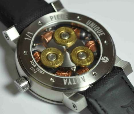 Bullet-Filled Wristwatches