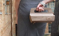 Curved Wooden Clutches Image 3