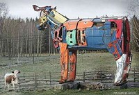 Gigantic Metal Cows Image 3