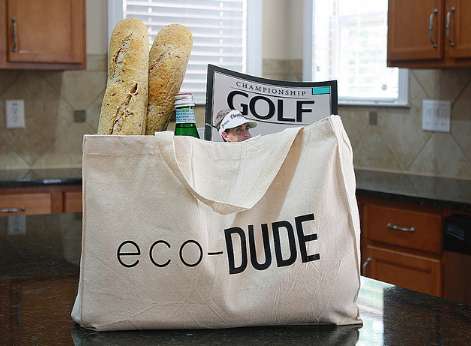 Macho Green Grocery Totes