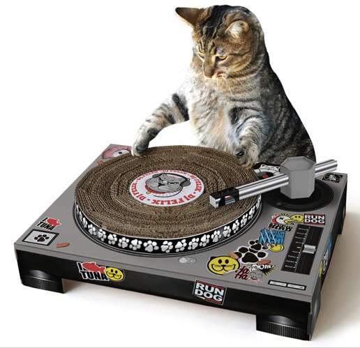 Feline Turntable Scratchers