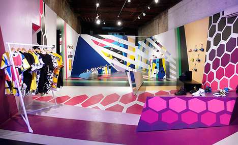 Chromatic 80s-Style Interiors