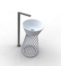 Wicker Basket Washroom Basins Image 3