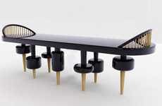 Eccentric Seven-Legged Seats