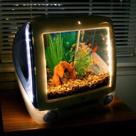 Upcycled Computer Fish Tanks