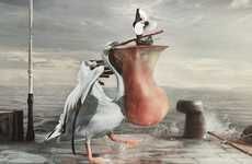 Propellor-Eating Pelicans