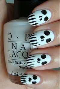 Spooky Skeleton Manicures Image 8