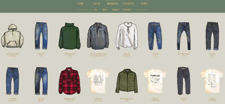 Sketches-Only Virtual Boutiques