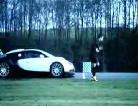 Ronaldo Races Bugatti