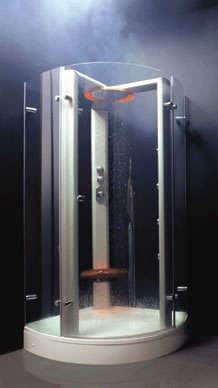 Shower With Touchscreen Lighting