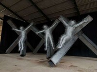 Spikey Crucifixion Sculptures Image 2