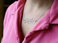 Dainty Calligraphy Necklaces Image 8