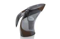 Clear Curvy Carafes