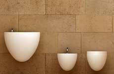 Egg-Shaped Washroom Fixtures