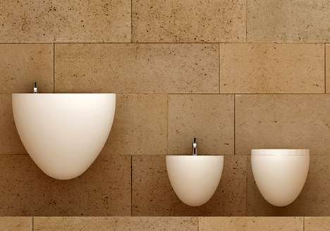 Egg-Shaped Washroom Fixtures