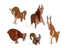 Barked Critter Decor : Moderne Wood Animals