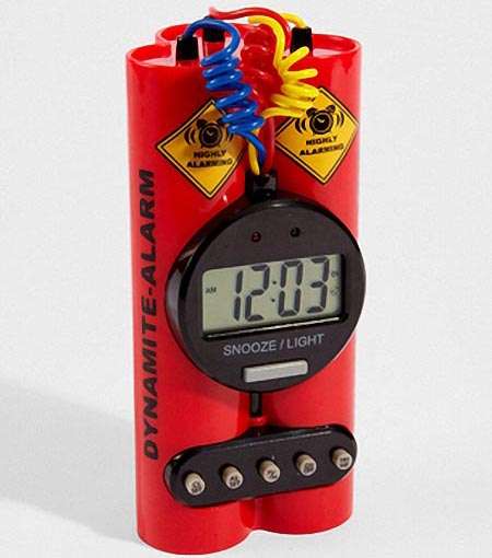 Explosive Alert Timers: Wake up to the Deadly Dynamite Alarm Clock ...