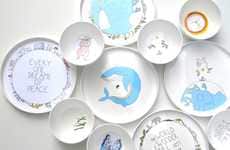 Whimsical Earth-Friendly Plates