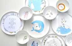 Whimsical Earth-Friendly Plates
